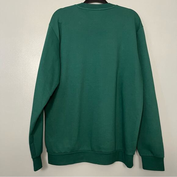 adidas Eco Growth Club Icon Graphic Crewneck Sweatshirt Green Women's Size L - Picture 3 of 8